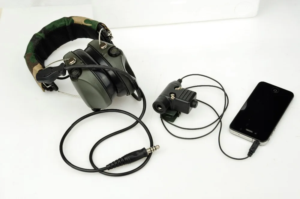 Ztac тактические наушники PTT u94 Motorola военные для KENWOD Midland Push To Talk гарнитура штекер страйкбол тактические аксессуары Z113