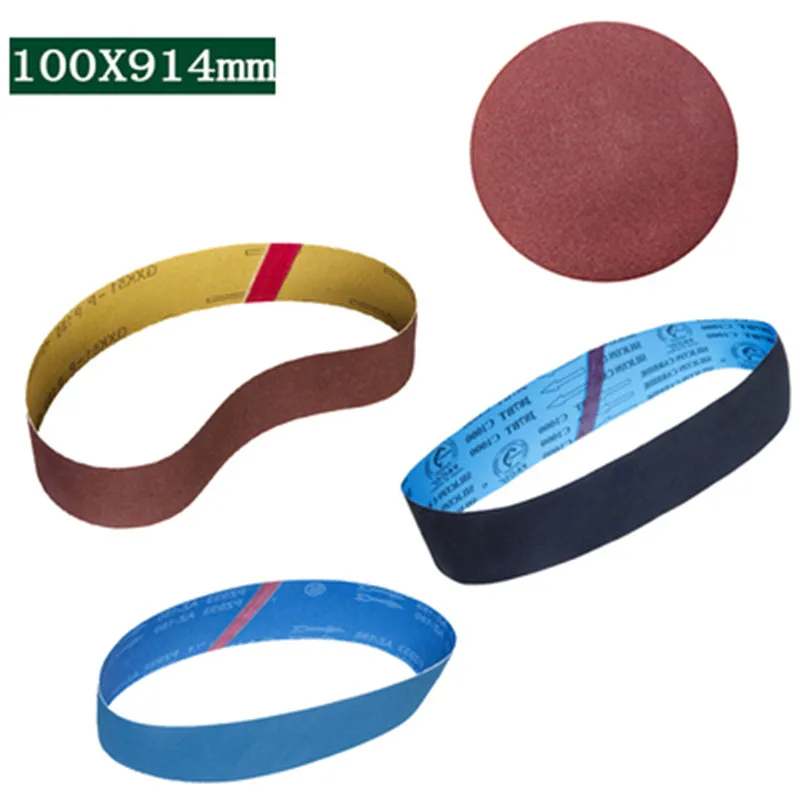 

Abrasive Belt Machine 6 inches Paper Flocking Disc Sandpaper Brushed Sandpaper 100X914mm plastic wood metal Abrasive Belt