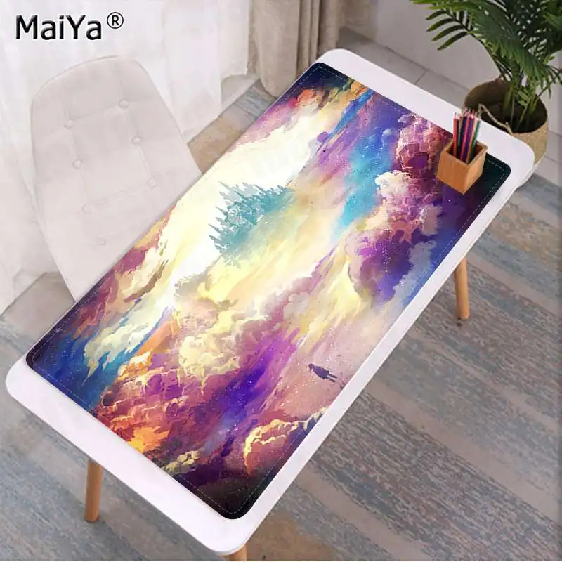

Maiya Sky Light Cloud Rubber PC Computer Gaming mousepad Speed/Control Version Large Gaming Mouse Pad