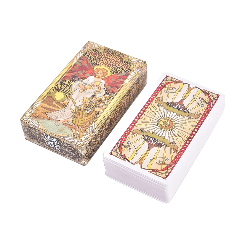 Tarot Game Card Party Bar Board Props Gold New Art Deck Map And Guide Accessories | Спорт и развлечения