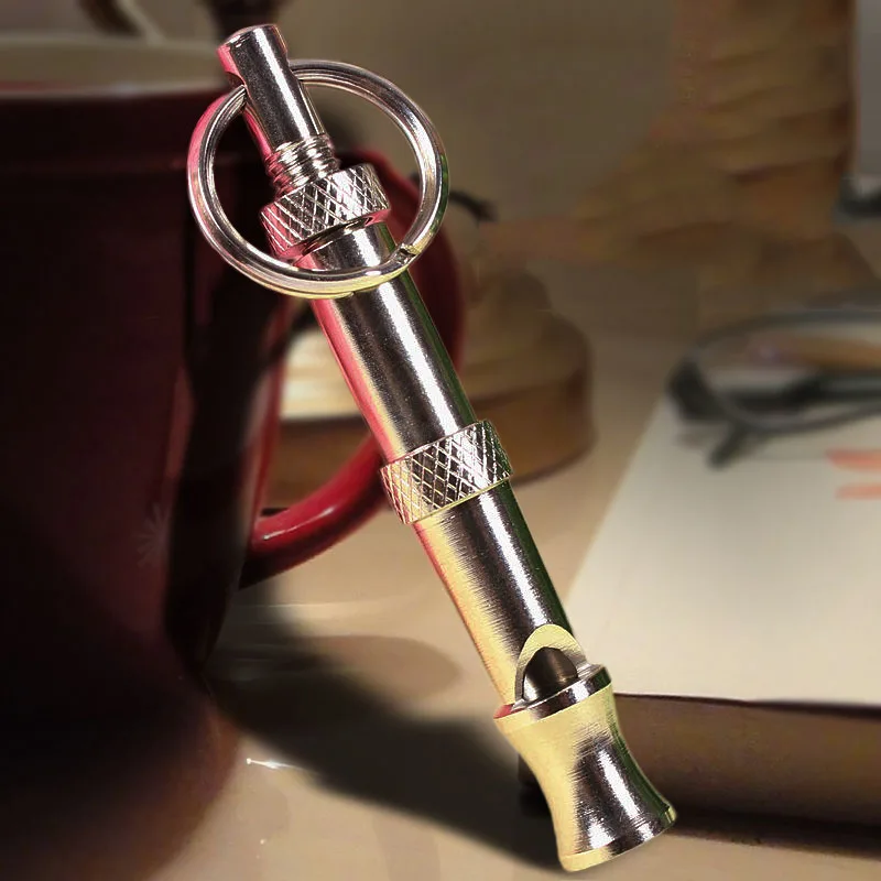 Щенок Собака Свисток двухцветный ультразвуковой флейта остановить лай