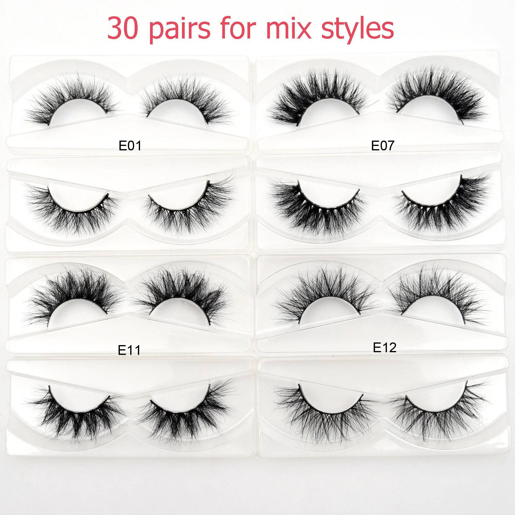 Ресницы норковые с подставкой 3d ресницы для макияжа ручной работы полными