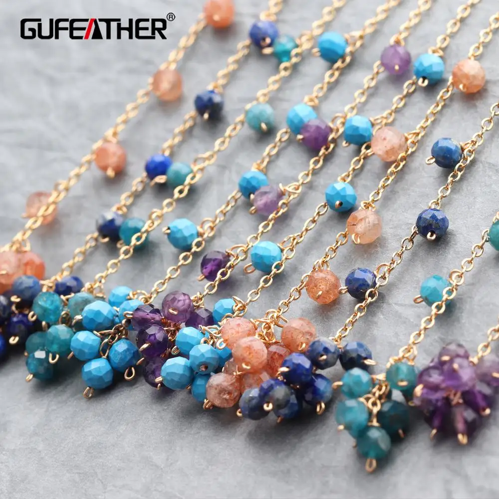 Аксессуары для ювелирных изделий GUFEATHER M625 с покрытием из 18 каратного золота 0 3