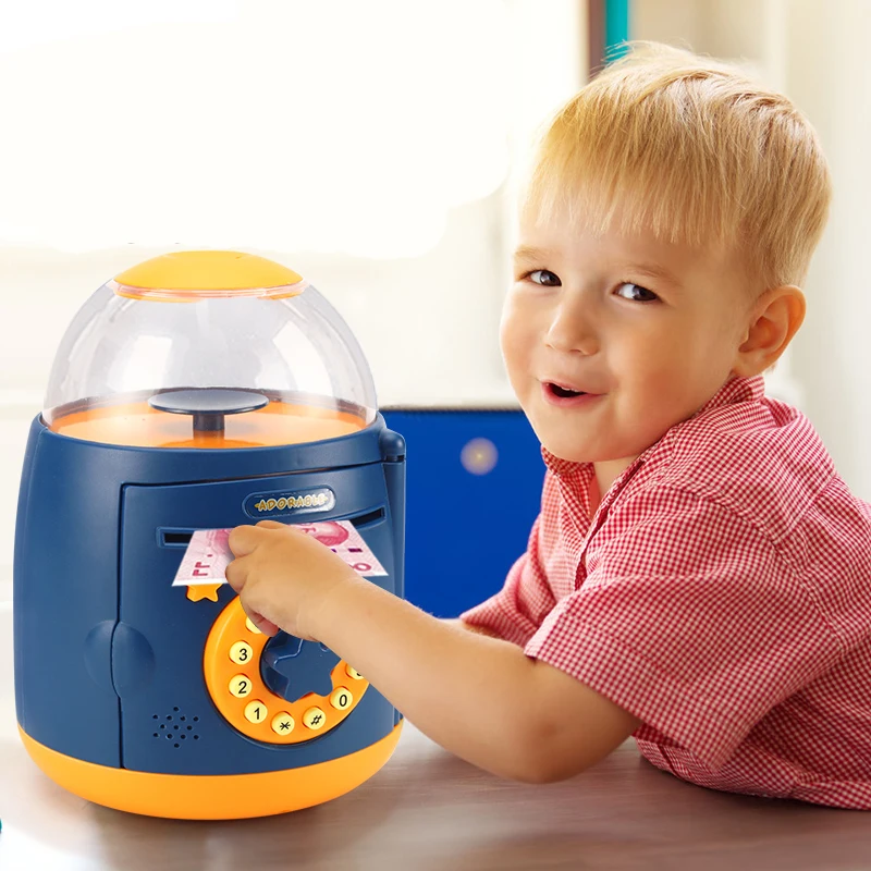 копилка для монет Электронная коробка мультфильм большая ATM экономии банка