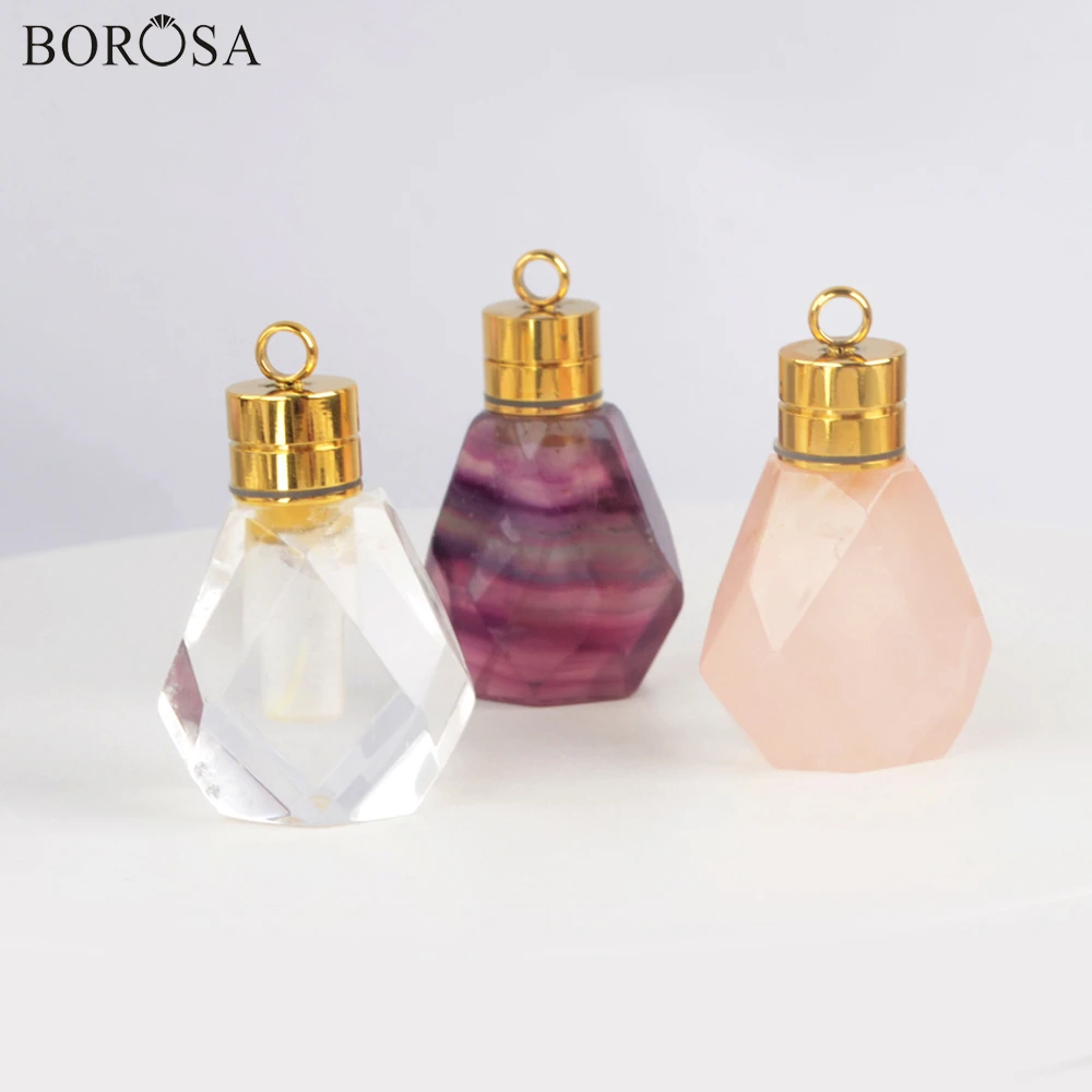 Ожерелье BOROSA женское длинное с натуральными драгоценными камнями 26 дюймов