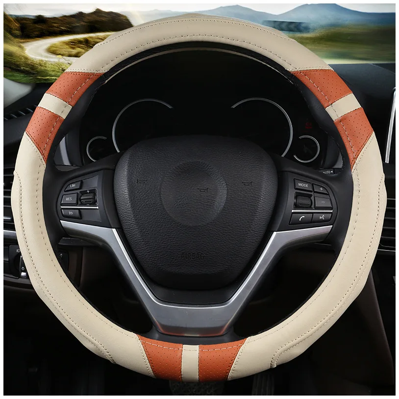 Чехол рулевого колеса автомобиля противоскользящие трехмерные чехлы на рулевое