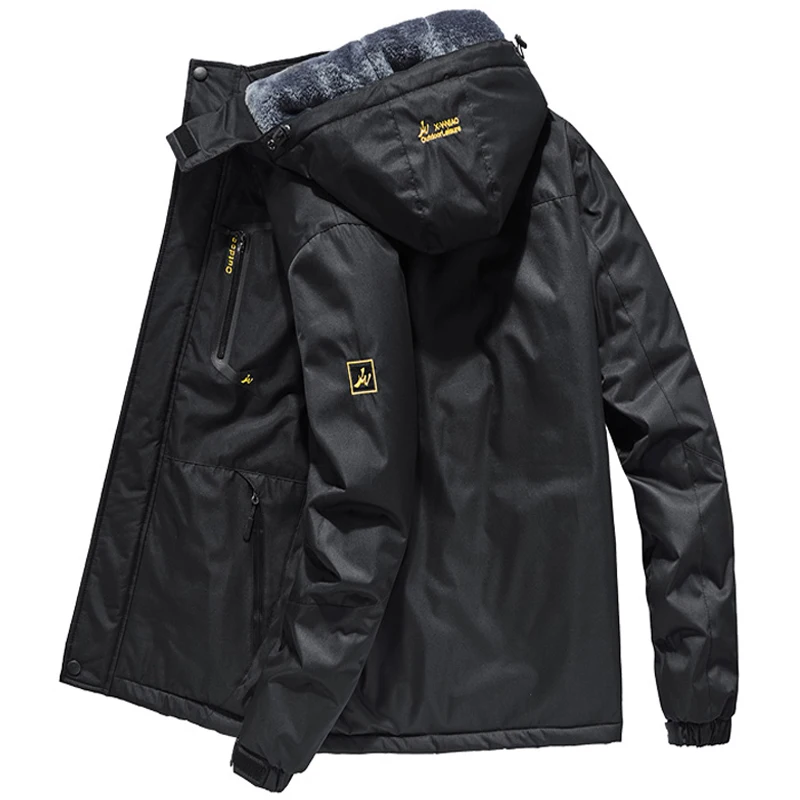 Winter parka men size L-6XL 7XL 8XL jacket Mens Plus velvet thickening Hooded Windbreaker coats men's casual warm jackets coat