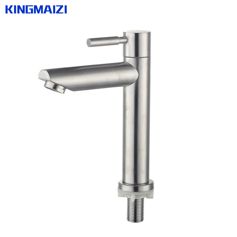 

Bathroom Basin Faucet only Cold Brass Vessel Contracted Round Finish Modern Spray Paint Waterfall Faucets