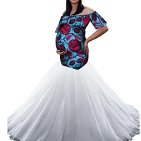 2021 new african fashion maternity dress african custom women clothing kg818