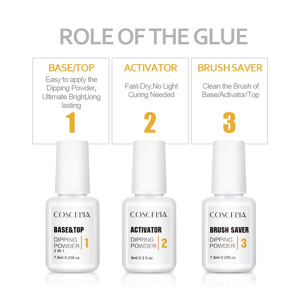 Набор пудры для ногтей натуральный сухой стойкий маникюрный набор инструменты