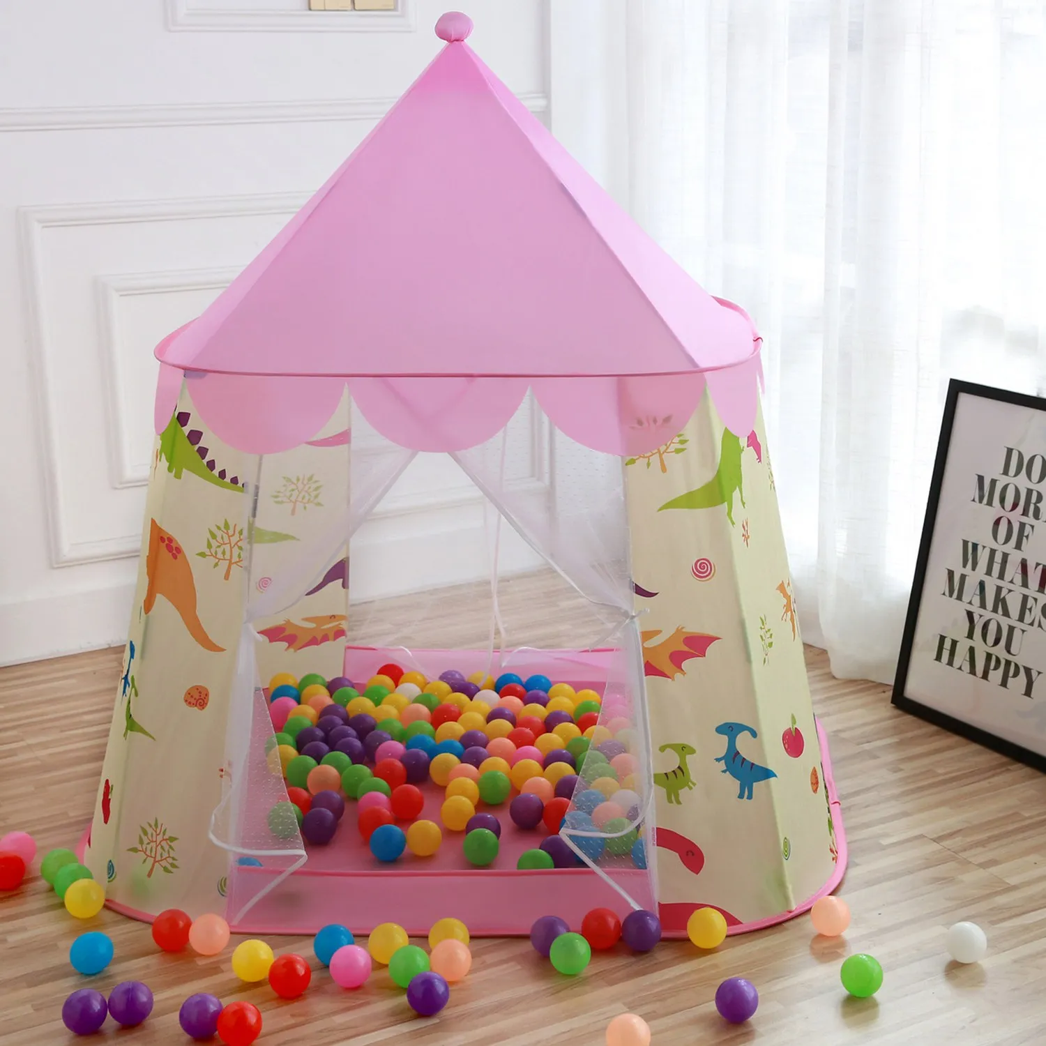 Портативный детский тент для игры мяч бассейн принцесса девочка замок мальчика