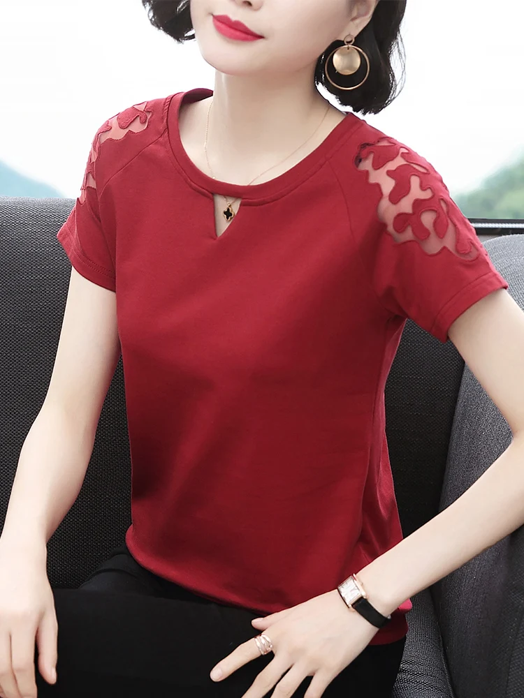 

Kind T-shirt, Short-sleeved Women's New Cotton Loose Large Size Women's T-shirt, Korean Half-sleeve 2021