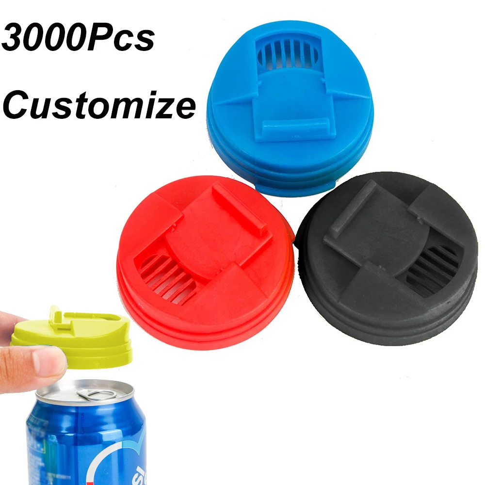 Настраиваемые черные крышки для газированных банок