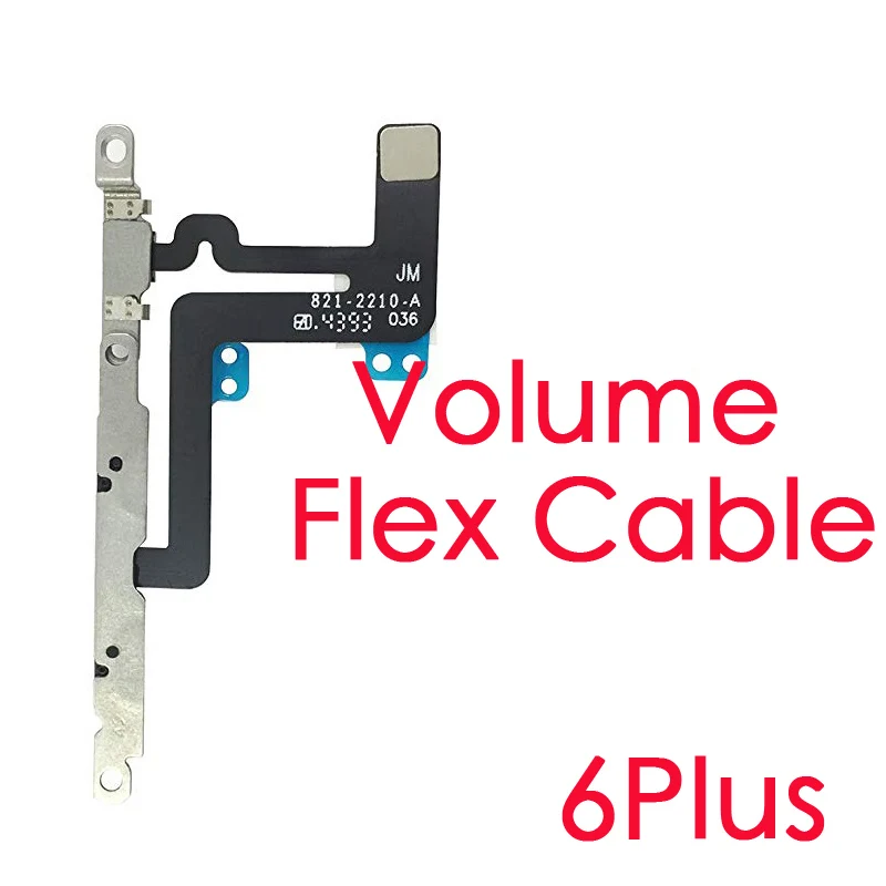 

For iPhone 6G 6 Plus Volume Button And Silent Switch Flex Cable With Brackets Preinstalled