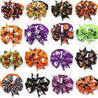 50100 шт. Хэллоуин Галстук-бабочка для собаки в форме черепа, товары для животных, товары для собак аксессуары для домашних собак с милыми бантиками, галстук-бабочка для собаки или кошки товары для праздников