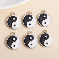 10pcs 1821mm enamel kung fu tai chi charms pendants for necklaces earrings diy making yin yang charms handmade jewelry findings