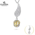 Юдора Крыло ангела ребенка рука звонящего ожерелье Мода беременность сердце шар ювелирные изделия Chime Bola кулон ювелирные изделия для мамы