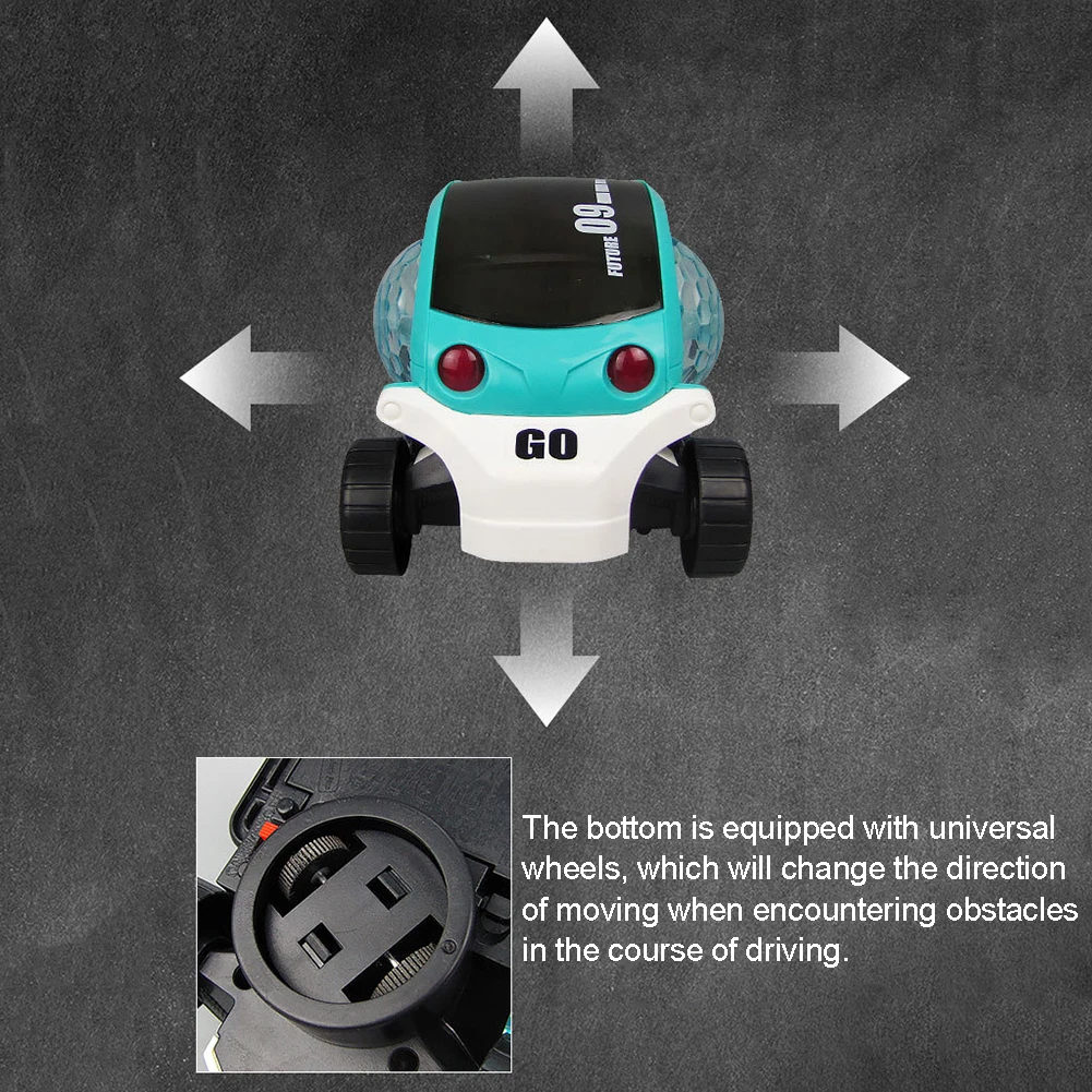 Разноцветная музыкальная многонаправленная мультяшная электрическая