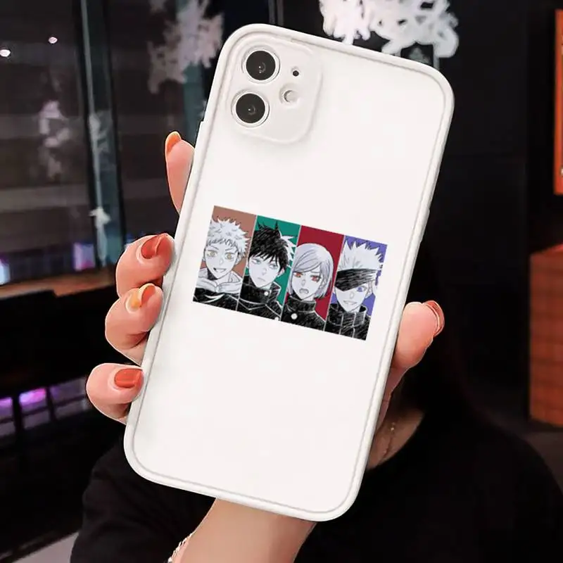 

Jujutsu Kaisen Japan anime Phone Cases matte transparent For iphone 7 8 11 12 plus mini x xs xr pro max cover