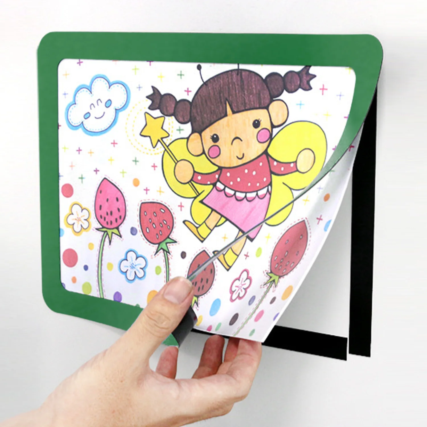 2 шт. 5 дюймовые однослойные рамки ПВХ магнитные фоторамки для холодильника