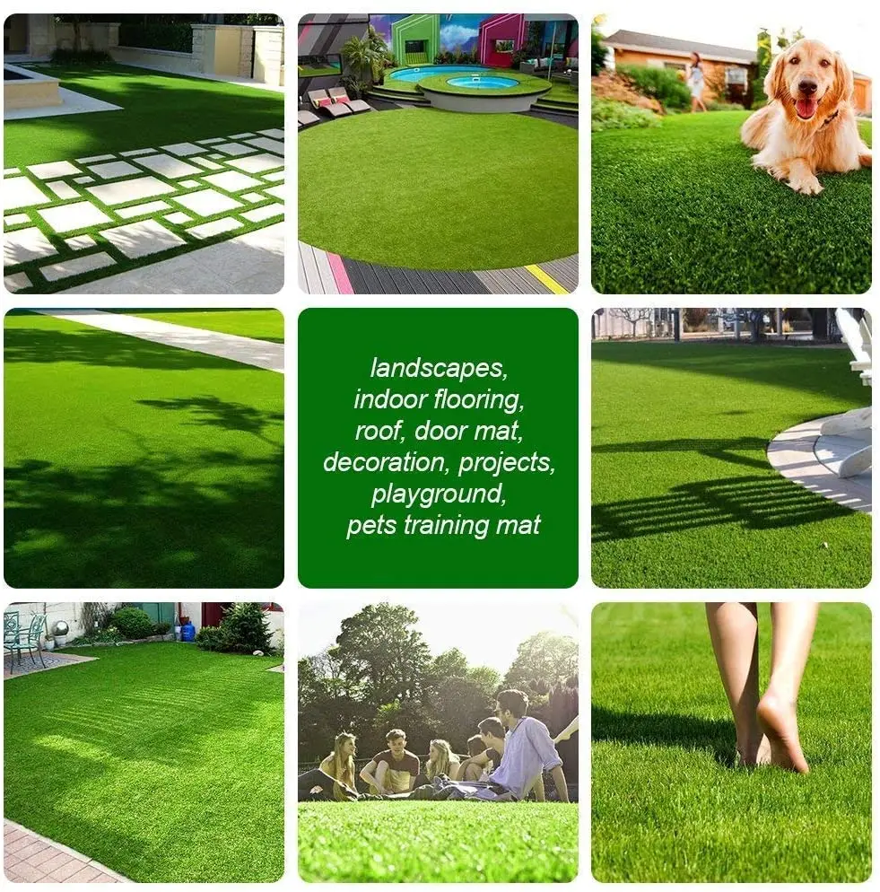 

1M*2M Outdoor Rug Artificail Grass for Patios,Lawn Turf Synthetic Mat for Dog Pet Area Indoor Landscape Decoration