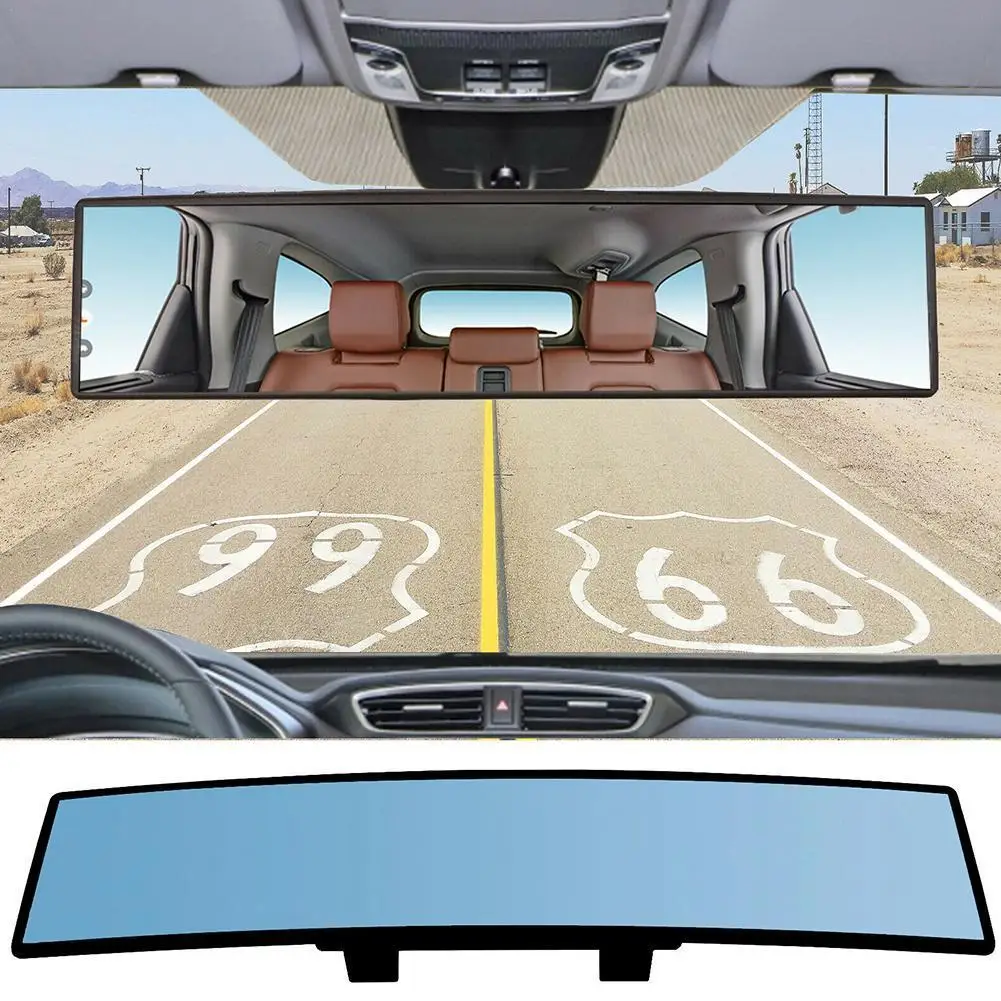 Универсальное антибликовое широкоугольное выпуклое зеркало заднего вида