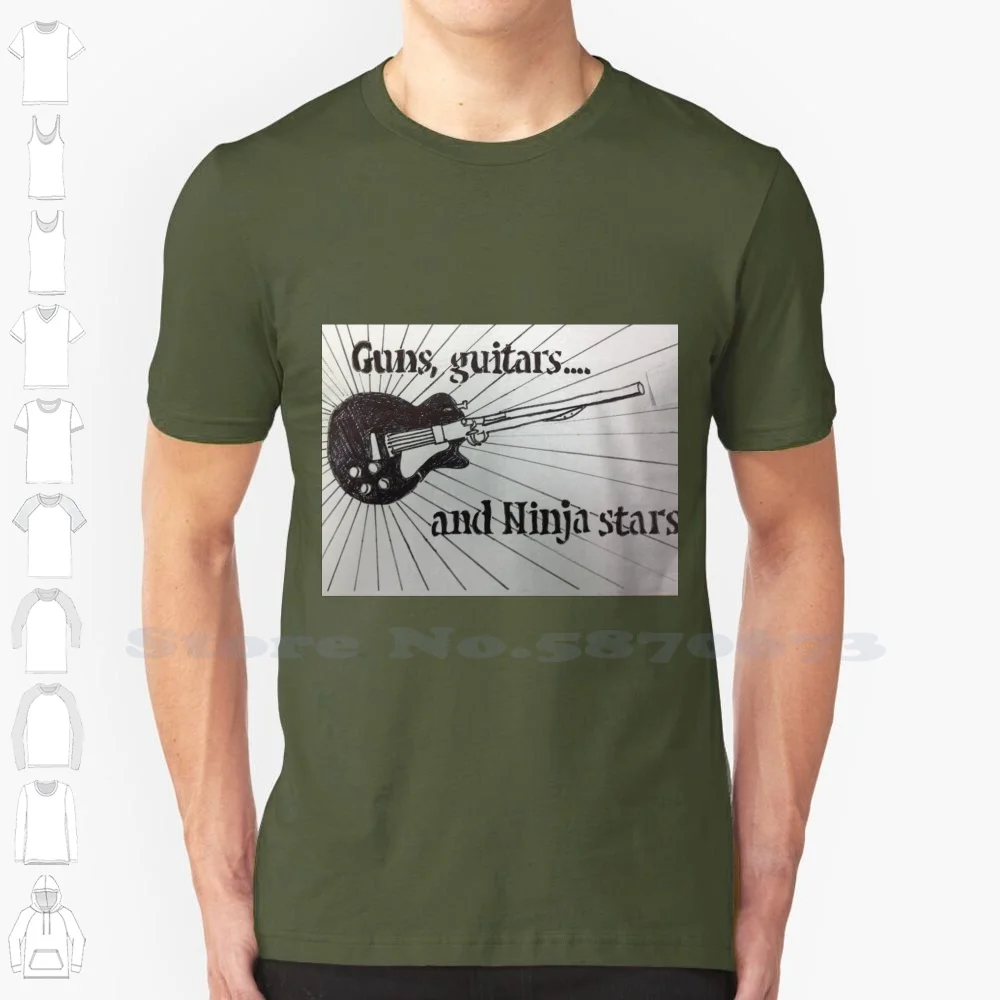 

Guitar T-Shirt Fashion Vintage Tshirt T Shirts Guitar Hybrid Picks