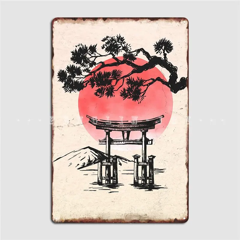 

Японский постер культуры металлический плакат для кинотеатра в стиле ретро