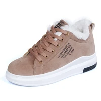 womens shoes winter women boots warm fur plush lady casual shoes lace up fashion sneakers zapatillas mujer platform snow boots