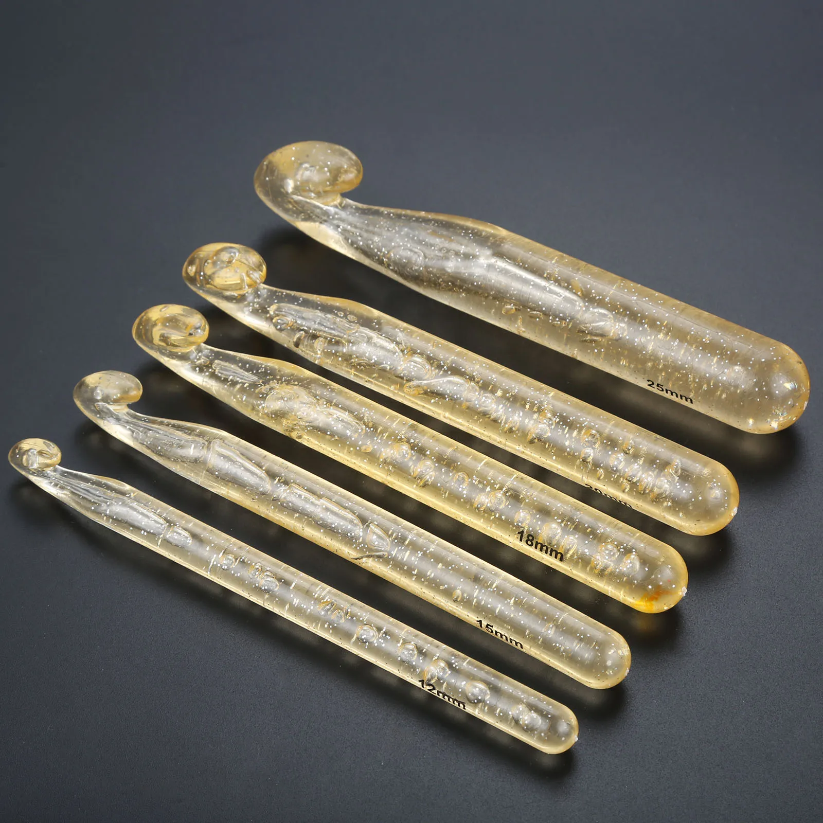 1 шт. пластиковые ручки большого размера ABS прозрачные крючки для вязания крючком