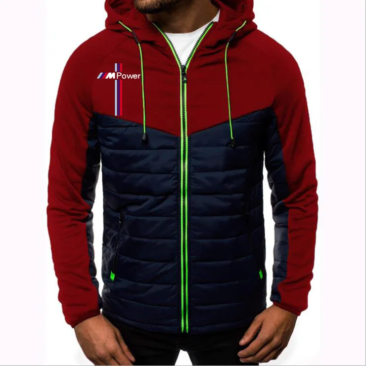 Мужская толстовка с капюшоном длинным рукавом на молнии|Куртки| |