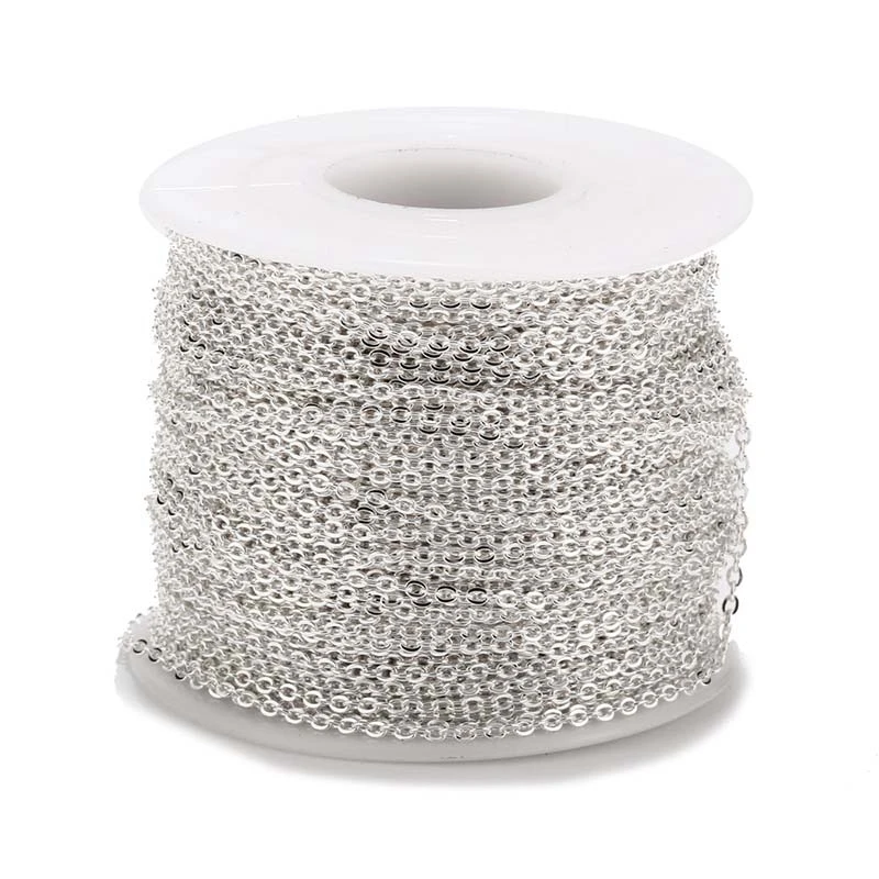 Цепочка из нержавеющей стали для изготовления украшений сделай сам 2 м 1 мм 5