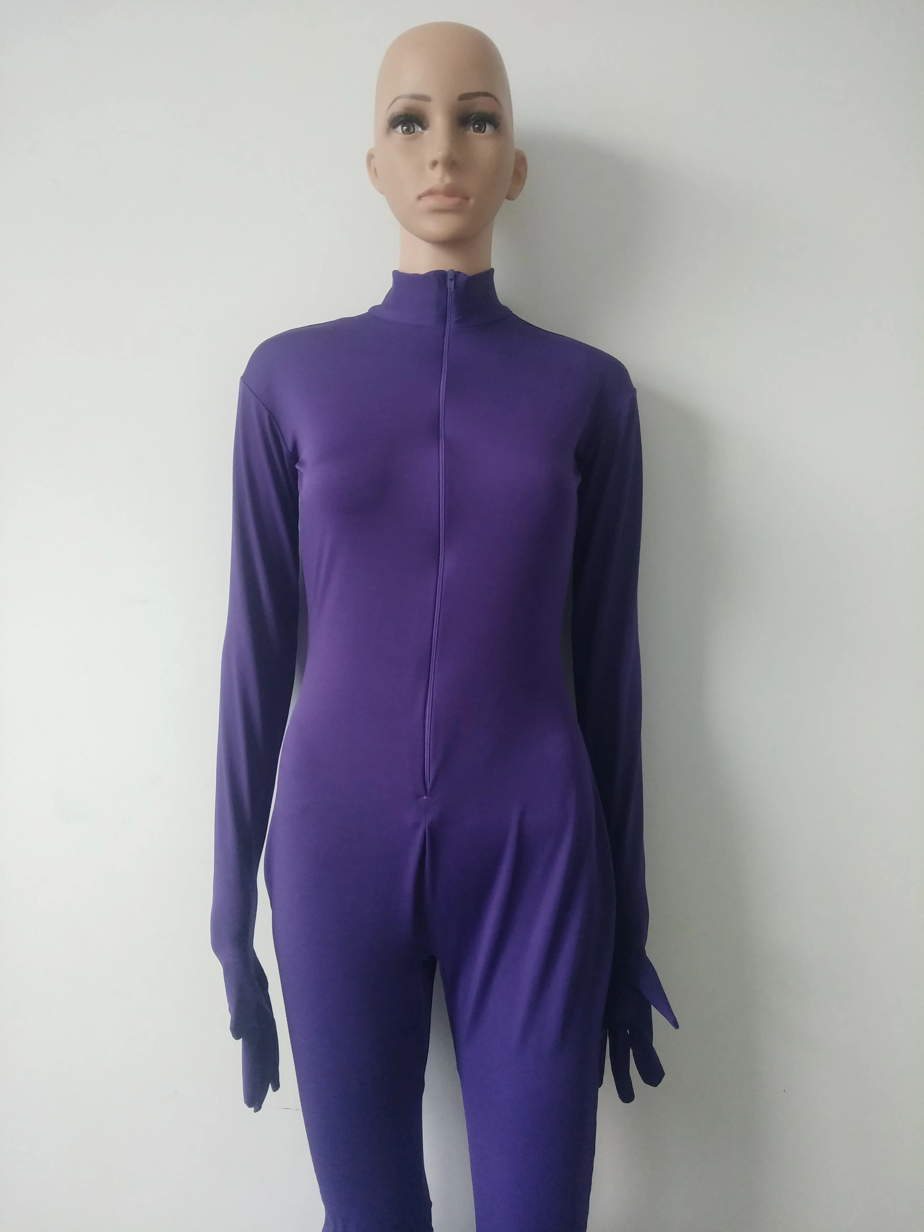 Женский комбинезон костюмы для косплея на Хэллоуин фиолетовый цвет комбинезоны