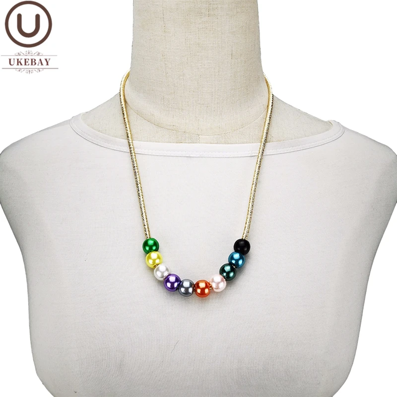 Новые жемчужные ожерелья UKEBAY аксессуары для этнической одежды готическое