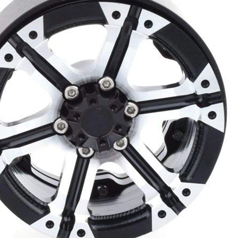 

4PCS 1.9 Inch BEADLOCK Wheel Rim for 1/10 Axial SCX10 90046 90047 TAMIYA & 1set Light for 1/10 1/8 Traxxas HSP SCX10 D90