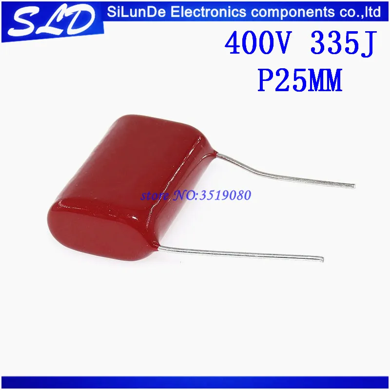 

Free Shipping 50pcs/lot 400V335J P25MM 400V 335J 3.3uF 335J 400V P25mm