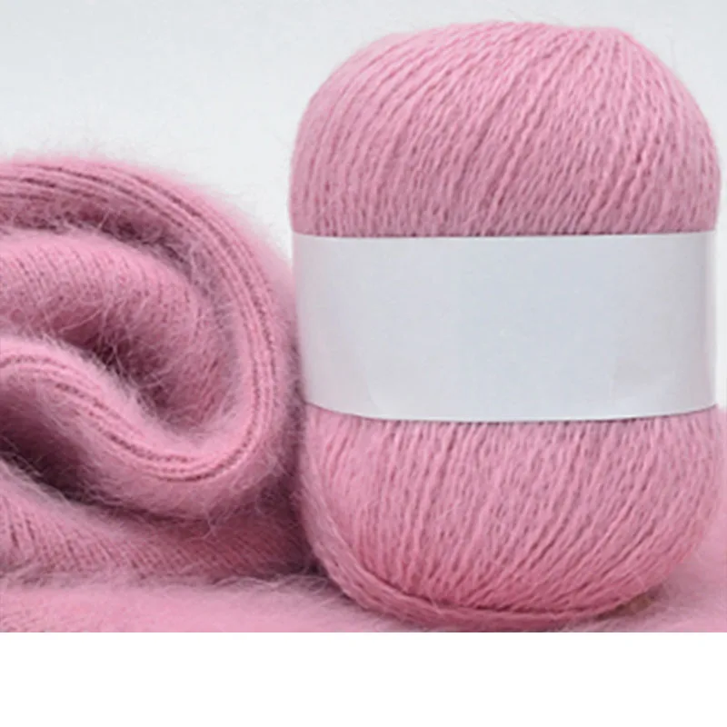 Мягкая норковая бархатная шерстяная пряжа для ручного вязания роскошная длинная