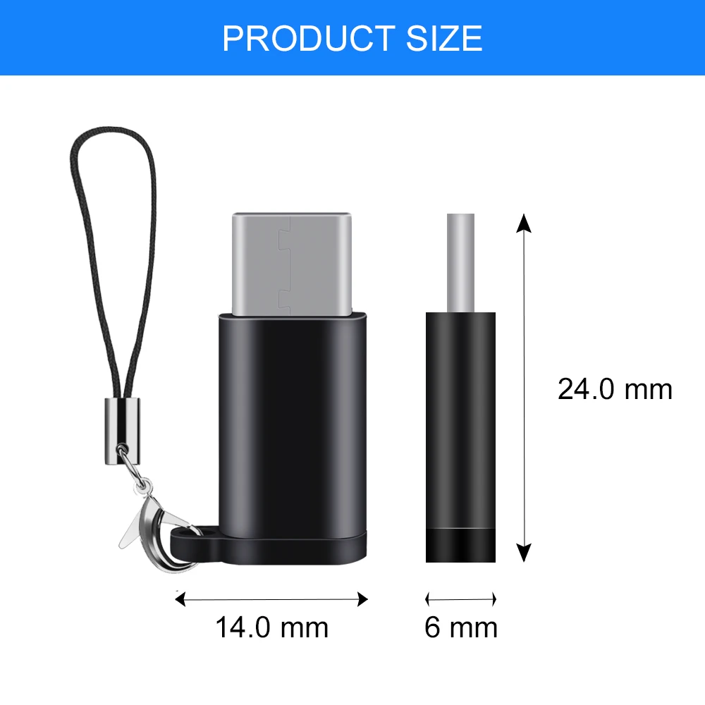 Адаптер Micro USB на Type C OTG для Xiaomi Mi Note 10 Redmi Huawei P30 Honor Oneplus 7T One Plus 7 Pro Samsung Galaxy конвертер