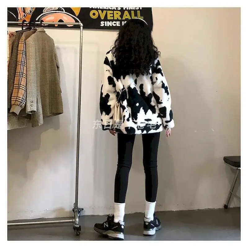 Женская бархатная куртка из искусственной овечьей шерсти осенне-зимняя