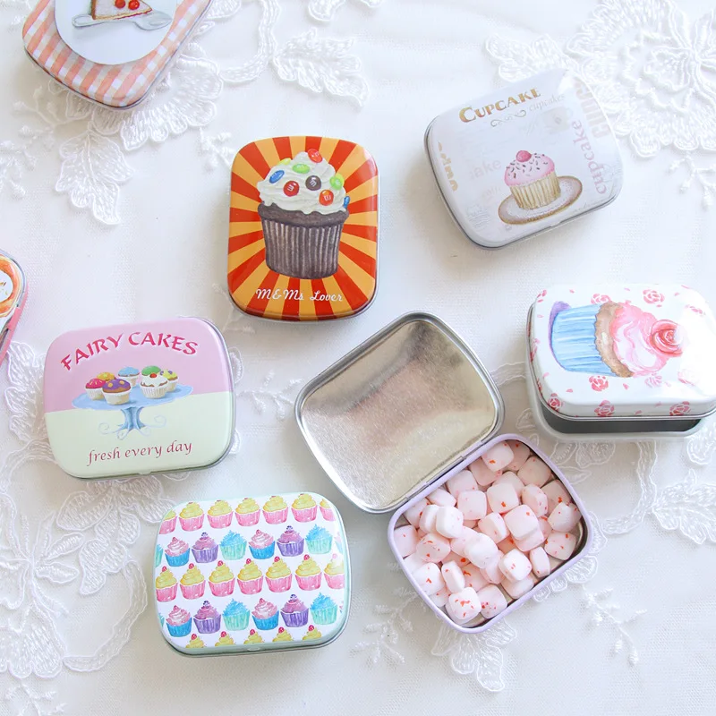 Торт иллюстрация мини Таблетка Коробка литоспермам паста жестяная коробка