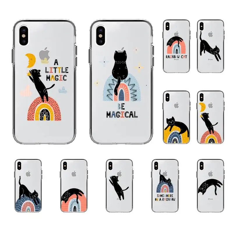

Cute Cat Phone Case for iphone 13 8 7 6 6S Plus X 5S SE 2020 XR 11 12 pro XS MAX