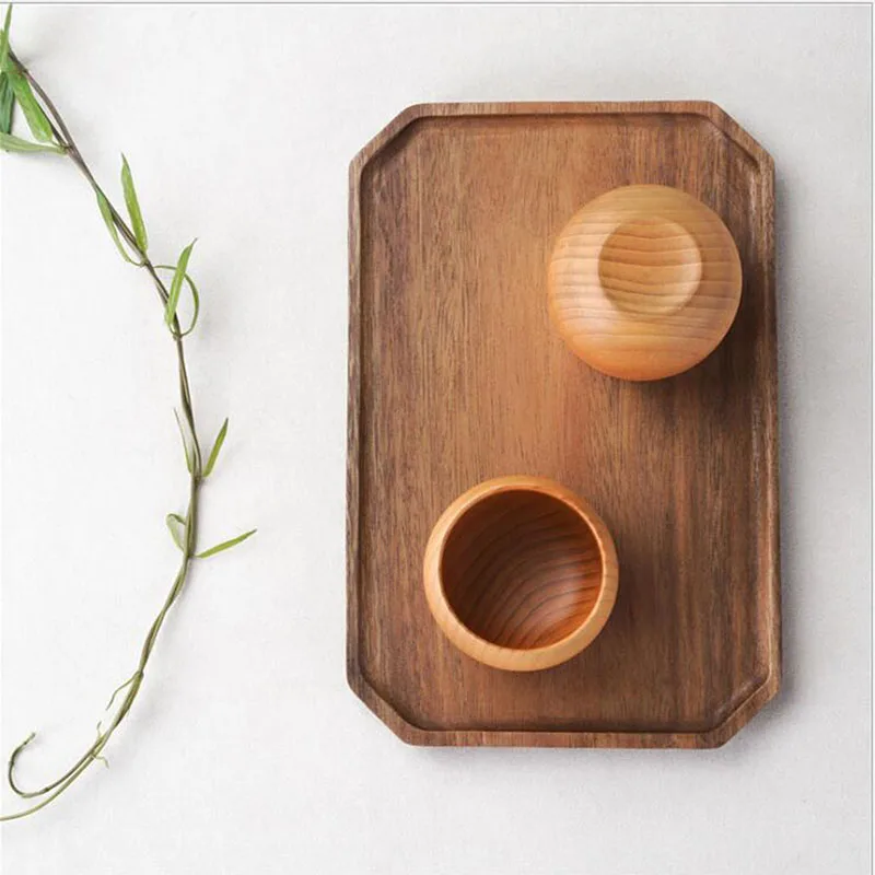 Деревянная цветная натуральная простая чашка для воды деревянная чайная