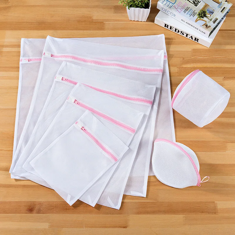 7 шт./компл. сетчатые мешки для белья деликатного на молнии бытовые дорожные