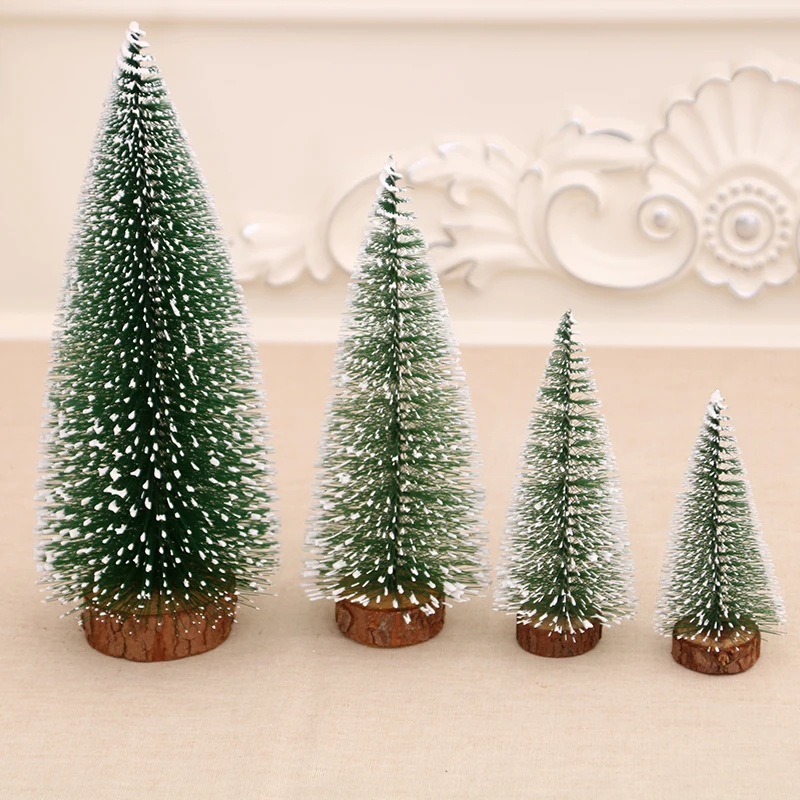 

1PCS Mini Christmas Tree Cedar Xmas Decorations Small Artificial Plant for Christmas Gift Tabletop Window Decor 10/15/20/25/30cm