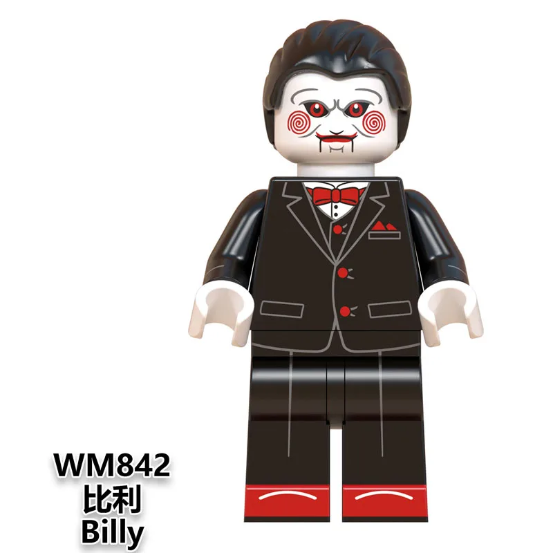 Фильм ужасов WM6075 ужас Хэллоуин Фредди Майерс Джек Скеллингтон зомби Эрика дравена Билла Джейсона строительные блоки игрушки для детей