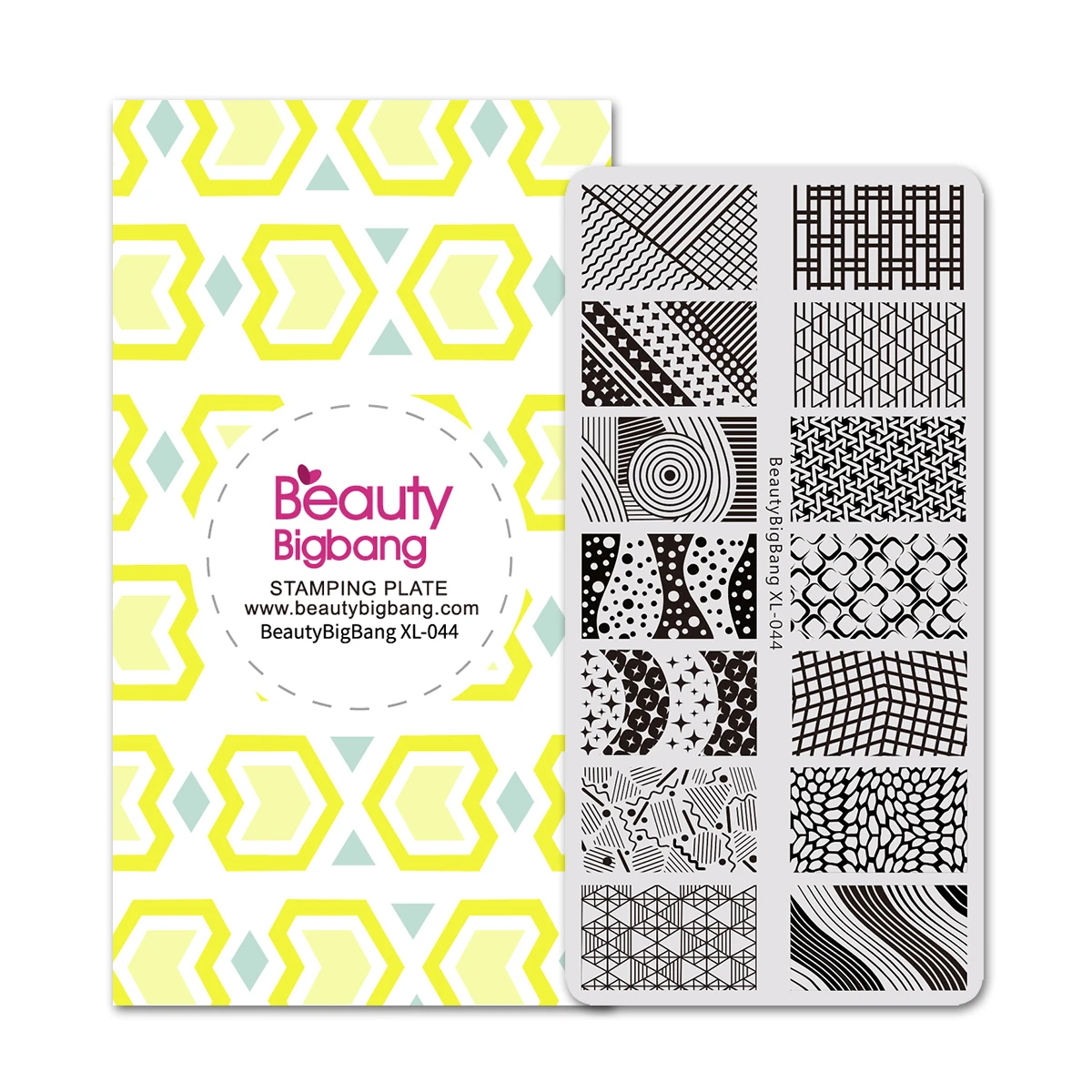 BeautyBigBang пластины для штамповки ногтей геометрические аксессуары винтажные из нержавеющей стали шаблон дизайн ногтей штамп пластины BBB XL-044