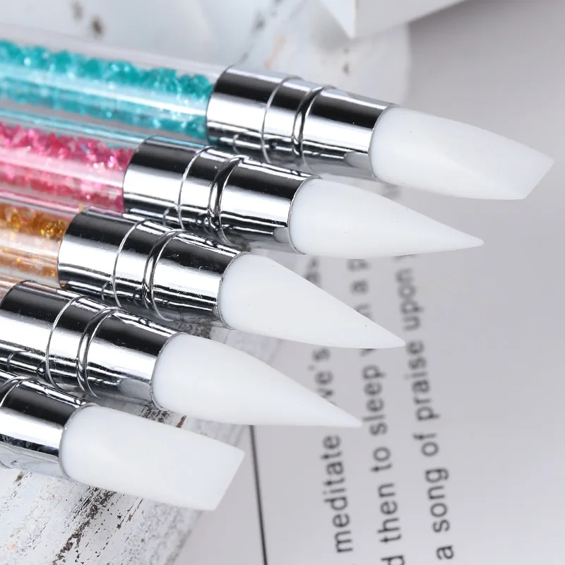 5 шт. силиконовая ручка для дизайна ногтей | Инструменты