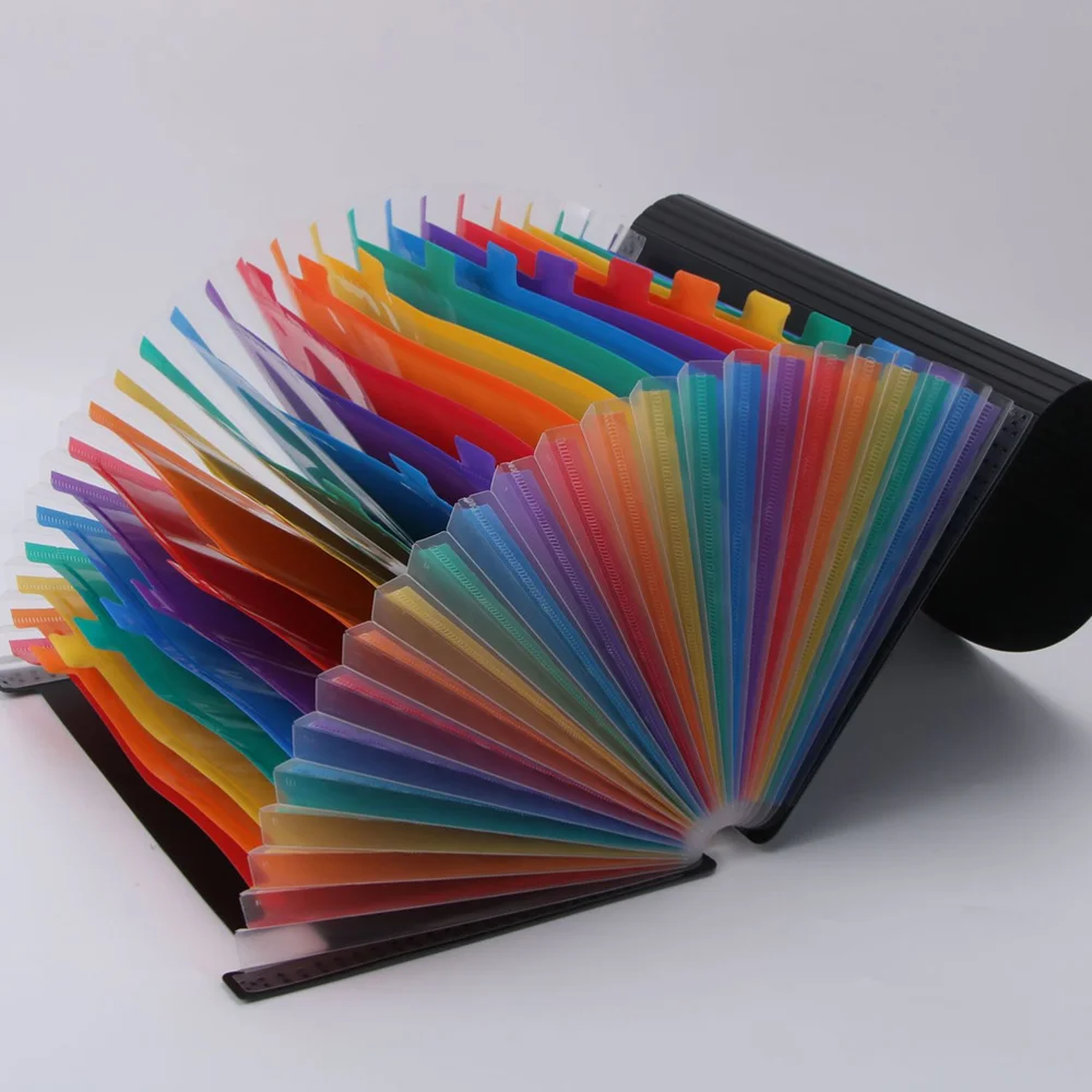 

Chic Rainbow File Folder Multilayer A4 Size Portable Accordion Folder Document File Folder School Office Supplies