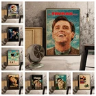 Ретро-постер Джим Карри по мотивам сериала трамана, фильма Маска, арт-декор для бара, кафе, Живая Стена, домашний декор, качественная печать на холсте