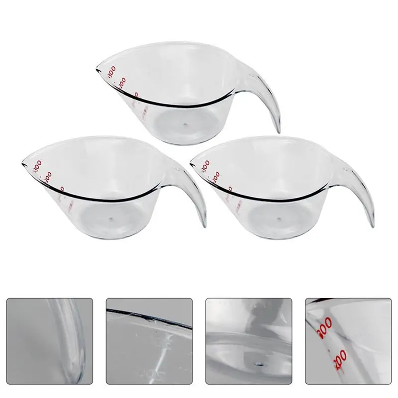 

6pcs Experiment Measuring Cup Easy To Read Measuring Cup Volumetric Cups